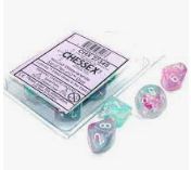 Ten d10s Wisteria w/White Nebula Dice Set - CHX27345